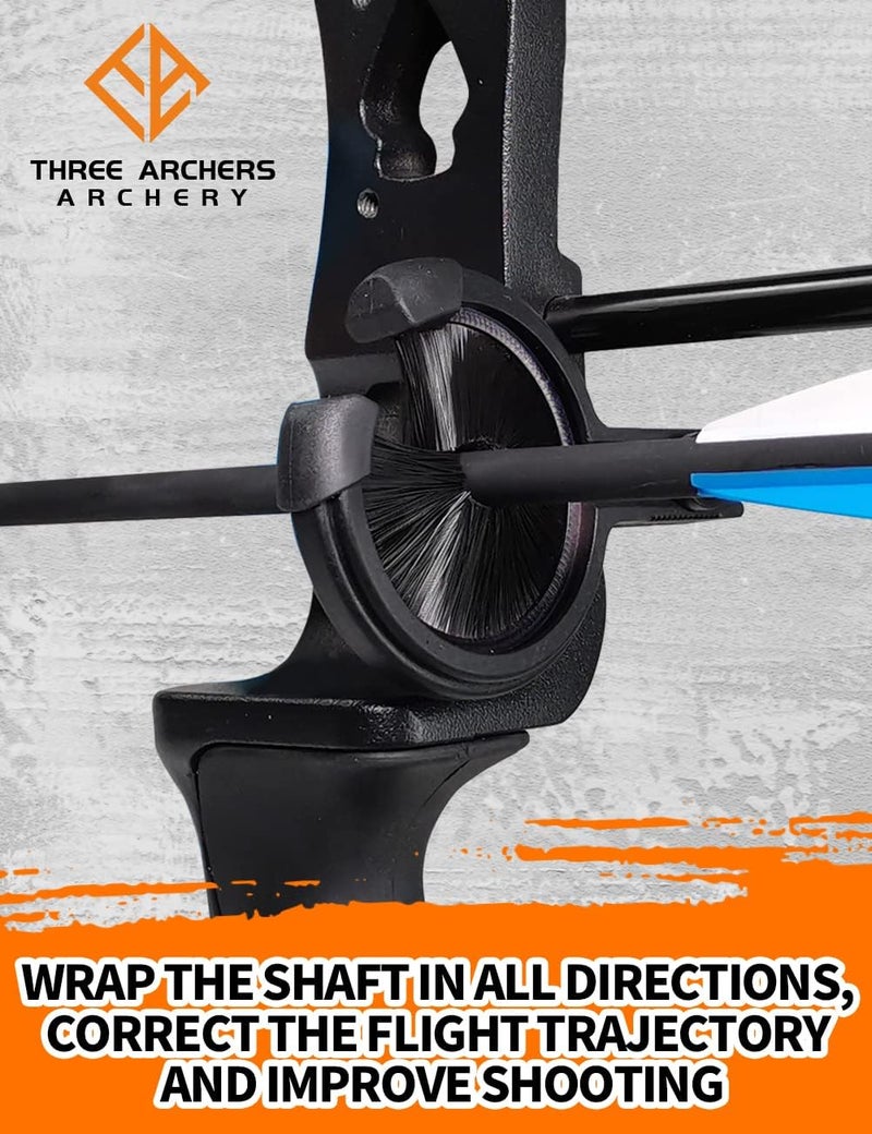 THREE ARCHERS Archery Arrow Rest Brush Capture Arrow Rest for Compound & Recurve Bow Hunting Whisker Arrows Stand Targeting & Hunting Accessories - Image 4